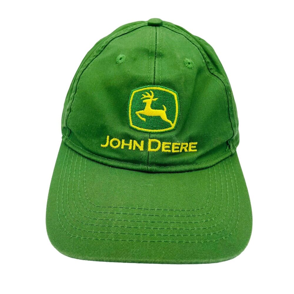 Green John Deere Trucker Farmer Hat Baseball Cap Cotton Strap Back